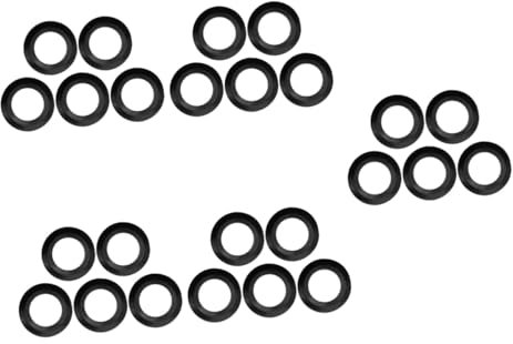 HOMSFOU 25piezas Arandelas De Goma para Drenaje De Fregadero Sello para Coladores De Lavabo Fácil Instalación y Limpieza Compatible Cestas De Drenaje y Fregaderos