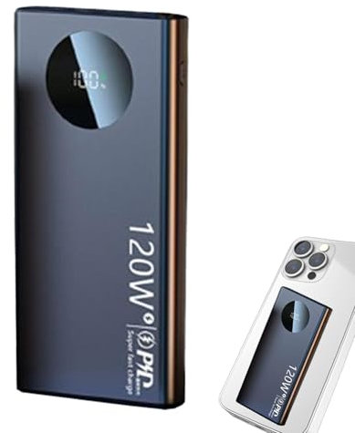 Fast Charging Battery Pack, Lightweight Portable Battery Bank, Ensures 120w Portable Battery Charger, Quick Fast Charging Bank Phone External Battery Pack for Mobilephones