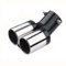 DCSNXZF Auto Auspuff Endrohr für Opel Signum 2003-2008, Edelstahl Auspuff Schalldämpfer Endrohr Auto-Auspuffrohr Heck Throat Auspuffblende ZubehöR,A-Black-Silver