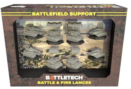 Catalyst Game Labs BattleTech | Mercenaries Forcepack | Battlefield Support: Battle & Fire | Expansion | Miniature Game Ages 14+ | Spiel auf Englisch, Nicht zutreffend