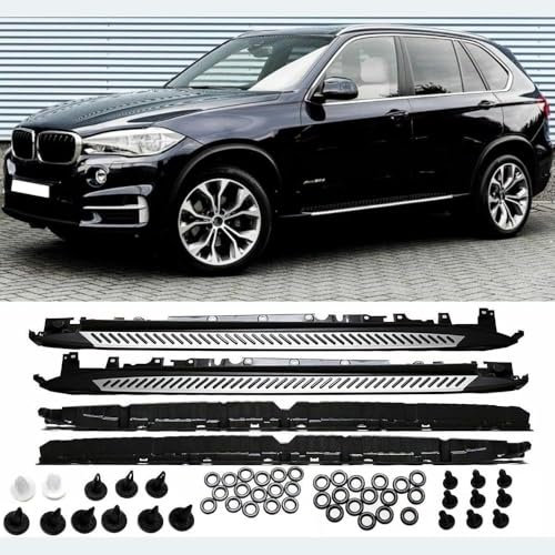 ZanLIn Marchepieds latéraux Voiture pour BMW X5 F15 F85 AB 2013 +, Anti Collision Marchepieds Latéraux Pédales Jupes latérales Barre Nerf