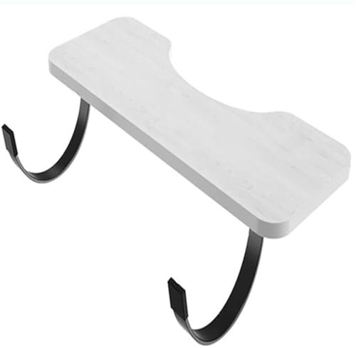 Ergonomic Desk Extender Board Keyboard Platform with Large Arm Rest and Black Keyboard Tray Shelf White 75cm