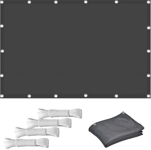 Generisch Sonnensegel, rechteckig, 1 x 1 m, UV-Blocker und wasserdichtes Dach mit Ösen für Camping und Swimmingpool, Beige