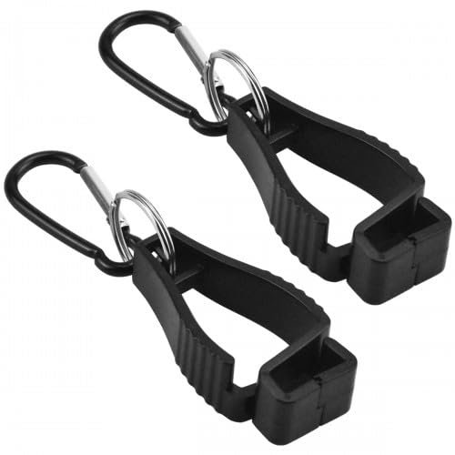 Duronge 2 Pcs Work Glove Clips, Heavy Duty Glove Grabber Clips, Glove Clamp Holder for Safety Work Gloves, Labor Glove Clip Organizer, Durable Glove Clips for Gardening
