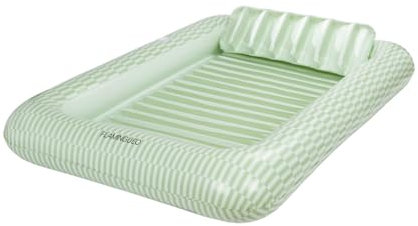 Flamingueo Bouee Piscine - Matelas Piscine, Bouee Piscine Adulte, Matelas de Plage, Accessoires Piscine, Bouée, Tanning Pool (205 x 140 x 38 cm)