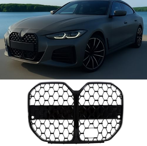 DM Autoteile 14304 Sport Kühlergrill Schwarz Glanz für ACC kompatibel für BMW 4er G26 Gran Coupe alle Modelle