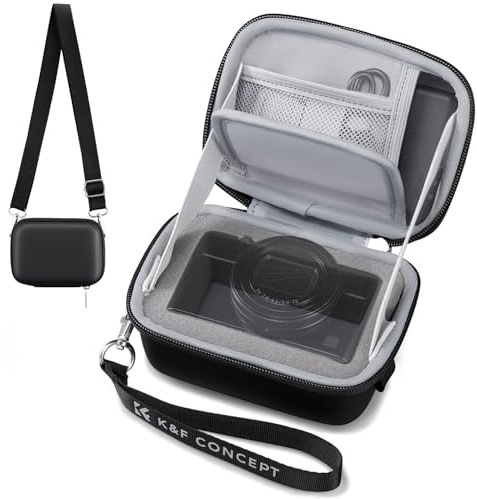 K&F CONCEPT Camera Case, Small Hard Shell Carrying Case for Digital Camera