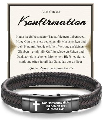 EPVID Kommunion Konfirmation Geschenk Junge, Konfirmationsgeschenk für Jungen, Erstkommunion Geschenke für Jungs Sohn Bruder Neffen Enkel Patensohn von Mama Papa Taufpaten