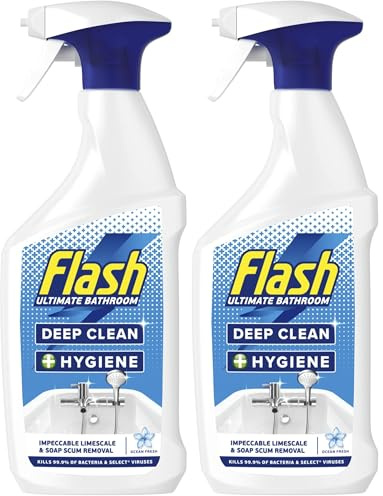 Flash Bathroom Anti-Bac 800ML (Pack of 2)