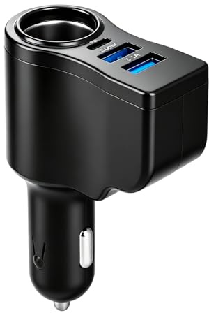 Cargador Coche, Cargador Coche Carga Rapida, Adaptador Mini Automóviles Ladron con 90W Mechero 66W Mechero Móvil Coche 12/24V Gadgets Tecnologicos