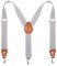 Kinder Herren Hosenträger Breit Elastisch - Längenverstellbar Y-Form mit Starken 3er Clips Hosenträger Gürtel für Damen Baby (70cm - 75cm (3 Jahre alt - 8 Jahre alt), Hellgrau)
