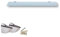 Euro Tische Glas Wandregal 70x17.8cm Badregal - Glas Regal für Badezimmer in verschiedenen Größen - Duschregal mit 6mm ESG Sicherheitsglas und Metallhaltern Montiert (Weiß)