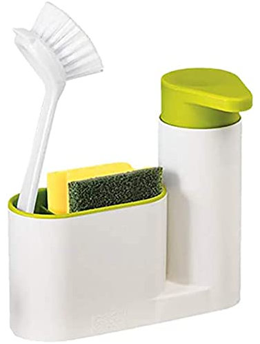 2 In 1 Utensil Holders & Organisers,Kitchen Sink Organiser, Cleaning Device - Kitchen Organiser, Functional Storage Box, In Which Cleaning Brushes, Sponge And Other Kitchen Cleaning Products Stored.