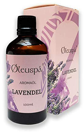 Øleuspá Massageöl - Öl für Körper & Haut Aromaöl in Bio Qualität zur Muskelentspannung - 100% natürliches Bad & Welness Massage Zubehör Body Oil Made in Germany 100 ml Lavendel Körperöl