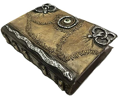 costumebase Latex Hocus Pocus Spell Note Book Cover Winifred Sanderson Necronomicon Replica marrone