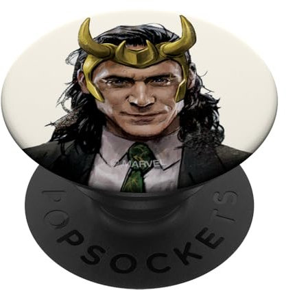 PopSocket : PopGrip Marvel Loki President Loki Come On What Did You Expect? PopSockets mit austauschbarem PopGrip