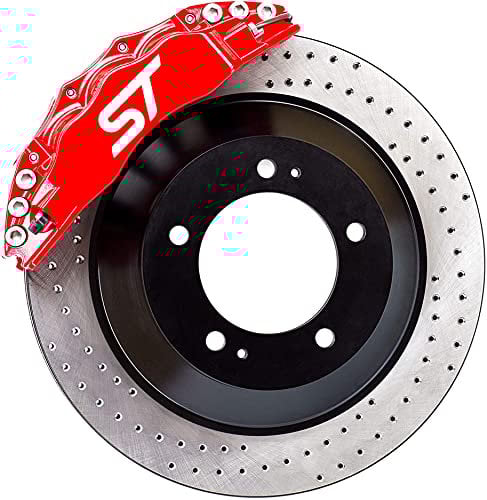 Generisch ST Bremssattel Aufkleber Tuning Sticker für Ford Focus Kuga RS 4 Stück (Weiß)