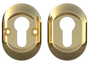 Ultion Sweet Escutcheon Keyhole Cover - Matching Door Furniture Available (Gold)