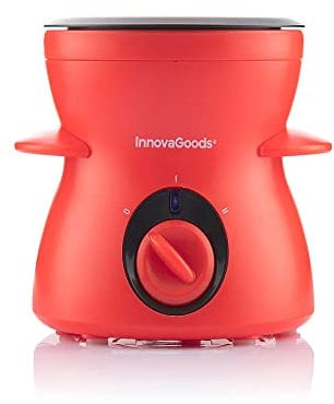 InnovaGoods® Fondue de chocolat avec accessoires Fonlat, profitez de délicieuses fondues au chocolat, avec fonction de fontaine à chocolat, accessoires et design élégant, Noir
