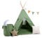 Rainbow Kids Tipi Zelt für Kinder | Baumwollsegeltuch Tippi Kinderzelt, Mehrere Muster und Farben mit und ohne Spielzubehör für Outdoor- und Indoor-Kinderspaß (Waldgeist, mit Zubehör)