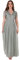 Maya Deluxe Damen Maya Deluxe Stripe Embellished Maxi With Sash Belt Bridesmaid Dress, Green Lily, 38 EU
