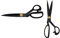 Premium - Carbon Schneiderschere Stoffschere Professionelle Nähschere schwarz (Größe 11Zoll - Länge 28cm)