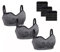 Dreamburn Maternity Nursing Bra 1/2/3 Pack Wireless Seamless Breastfeeding Bras 4 Rows Adjust Hook with Removable Spill Prevention Pads Add Extenders Comfortable (BLack-3Pcs,XXL)