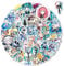 Hatsune Miku Collection Sticker Pack 50pcs for Water Bottles Laptops Cars Skateboards Mens Cave Decorations Teens Adults Sticker
