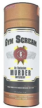 Gym Scream Murder Mystery Tube, Red and Black