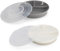 Twistshake Assiette Divisée Avec Couvercle Hermétique - Set De 2 | Assiette Divisée Pour Enfants | Sans BPA | Assiette D'alimentation | Gris Blanc