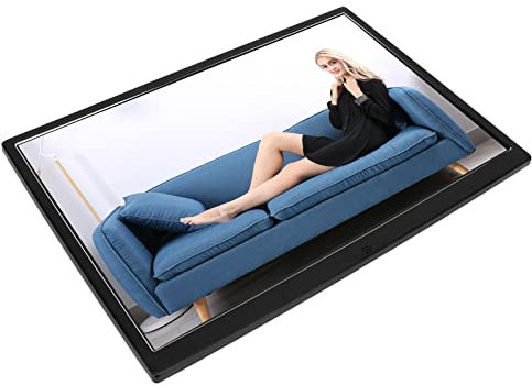 15 Zoll Digitaler Bilderrahmen 1080P, HD Digitaler Bilderrahmen mit Fernbedienung, Smart Electronic Photo Album Video Player, Geschenke für Freunde/Familie (EU-Stecker)