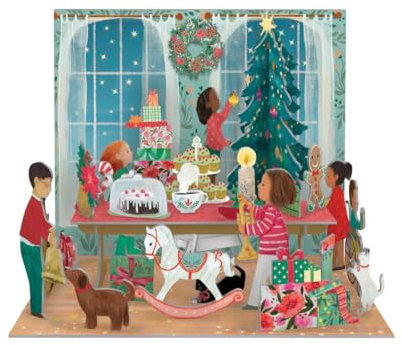 XXL Adventskalender Weihnachten Roger la Borde Pop Up Ausgestanzt Weihnachtsfest 26x40cm