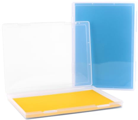 Archivbox A4, 2er-Pack Durchsichtige Din-A4-Aufbewahrungsbox for 8.5 x 11 Letter Paper, Tragbare Projektkoffer aus Plastik für Dokumente A4-Papier, Briefe, Sammelalben,30.5X22.3X2.2CM