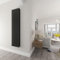 Black Oval Radiator Double Modern Central Heating Radiator Designer 1800x472mm Radiator