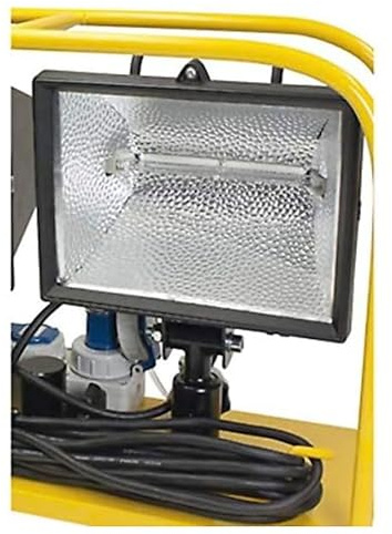 MBS-FIRE 1000W Halogen Flutlichtstrahler Feuerwehr Scheinwerfer DIN für Container