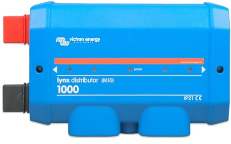 Victron Energy Lynx Distributor M10 – 1000A DC-Verteiler mit Vier abgesicherten Ausgängen und Sicherungsüberwachung via Bluetooth