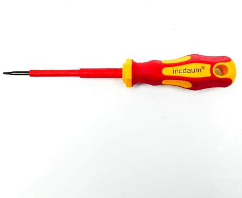 INGDAUM® VDE - Cacciavite Torx per viti Torx T8, T9, T10, T15, T20, T25, T30 e T40, isolato contro 1000 V (T8)