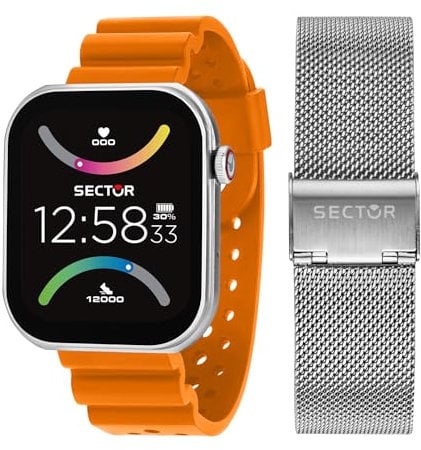 Sector No Limits Special Pack Smartwatch Uomo con Doppio Cinturino, Digitale, Cassa 43 mm, Collezione S03 WR 5ATM - R3251295003
