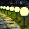 YeahBoom Solarlampen für Außen Kugel,6 Stück LED Gartenleuchten Solar Warmweiß,Solar Gartenleuchte Wasserdicht Solarlampe,für Terrasse Gehwege Hof Gartendeko