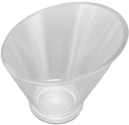 TOPINCN Ensaladera Acrílico Servir Ensaladeras De Acrílico Inclinadas (Tamaño grande 600ML)