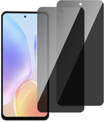 chejuza Verre Trempé Anti Espion pour Blackview shark 8 [2 Pièces] Ultra Résistant Film Protection écran, Dureté 9H, Anti-Rayures, Sans Bulles, HD Transparent