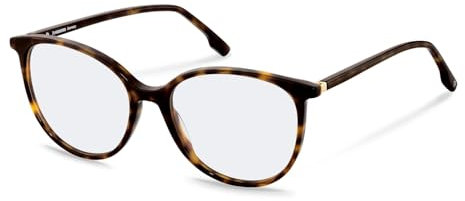 Rodenstock ROUNDED Azetat Brillen in Havana, Gold für Damen, Brille mit Sehstärke, optional mit Sonnenbrillen tönung oder Blaulichtfilter (Modell R5361)