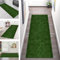 Teppich Läufer Lang Flur Küche Teppichläufer Rutschfest Waschbar Küchenläufer Teppichmatten Dunkelgrün Abstrakt Schmutzfangmatte 70X200CM Meterware Flurteppich Wohnzimmer Schlafzimmer Küchenteppich