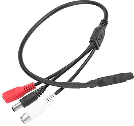 ASHATA Microfono CCTV, Microfono con Pickup Ad Alta sensibilità per Telecamera di Sorveglianza, DVR per Dispositivi AV, per Telecamera Esterna