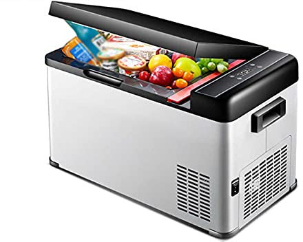 WVFHVISL Portable Refrigerator Freezer 12/24V Car Freezer Refrigerator 18/22/28L Portable Car Fridge Fits for Tesla Model 3, Truck, RV, Boat, Camping, Travel, and Gift