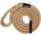 KOMFOTTEU Kletterseil Klettertau 3 m / 4,5 m, Sicherheitsseil im Freien, Übungsseil 38mm mit Gummigriffen, Sportseil Übungsseil für Outdoor Wandern Krafttraining (Natur, 4,5M)