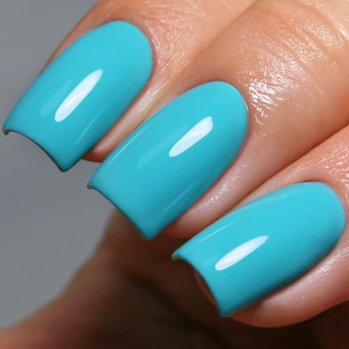 Ozzeal Gel Polish, 15ML Baby Blue Gel Nail Polish Spring Summer Soak off LED UV Art Starter Manicure Salon DIY Design