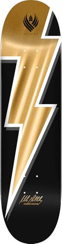Powell Peralta Mike Vallely Lightning Bolt Flight Skateboard Deck, Goldfolie, 21,6 x 81,5 cm