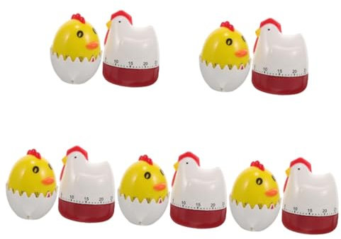 Amosfun 5 Sätze Eierschalen-hähnchen-Timer Digitaler Küchentimer Große Digitaluhr Kochen Küchenuhr Mit Timer Kochtimer Luke Wecker Elektronisch Uhren Sanduhr Multi Retro Eisen 2 Stück * 5