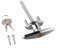 T Shape Design Garage Door Lock, Weather Resistant, and Secure (Lock + 2 Keys)